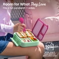 thumbnail image 3 of Bentgo Kids Stow & Go Lunch Box with Built-In Utensil, Leak-Proof Design, Removable Tray, Portion-Perfect Compartments for Kids and Teens (Strawberry), 3 of 6