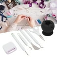 thumbnail image 4 of Vinyl Weeding Tools Set  , Clear Debris Grip Function Accurate Cutting Craft Tools Set Prevent Tearing  For Lettering For Silhouettes For Cameos Black, 4 of 8
