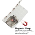 thumbnail image 3 of Case for iPhone 14 Cover Magnetic 3D Pattern Wallet Flip Case With Strap - Pug, 3 of 5