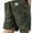 Army Green, variant on Mens Corduroy Cargo Shorts Vintage Washed Straight-Leg Shorts Fashion Classic Fit Casual Pants with Embroidery Multi-Pockets Pink XL