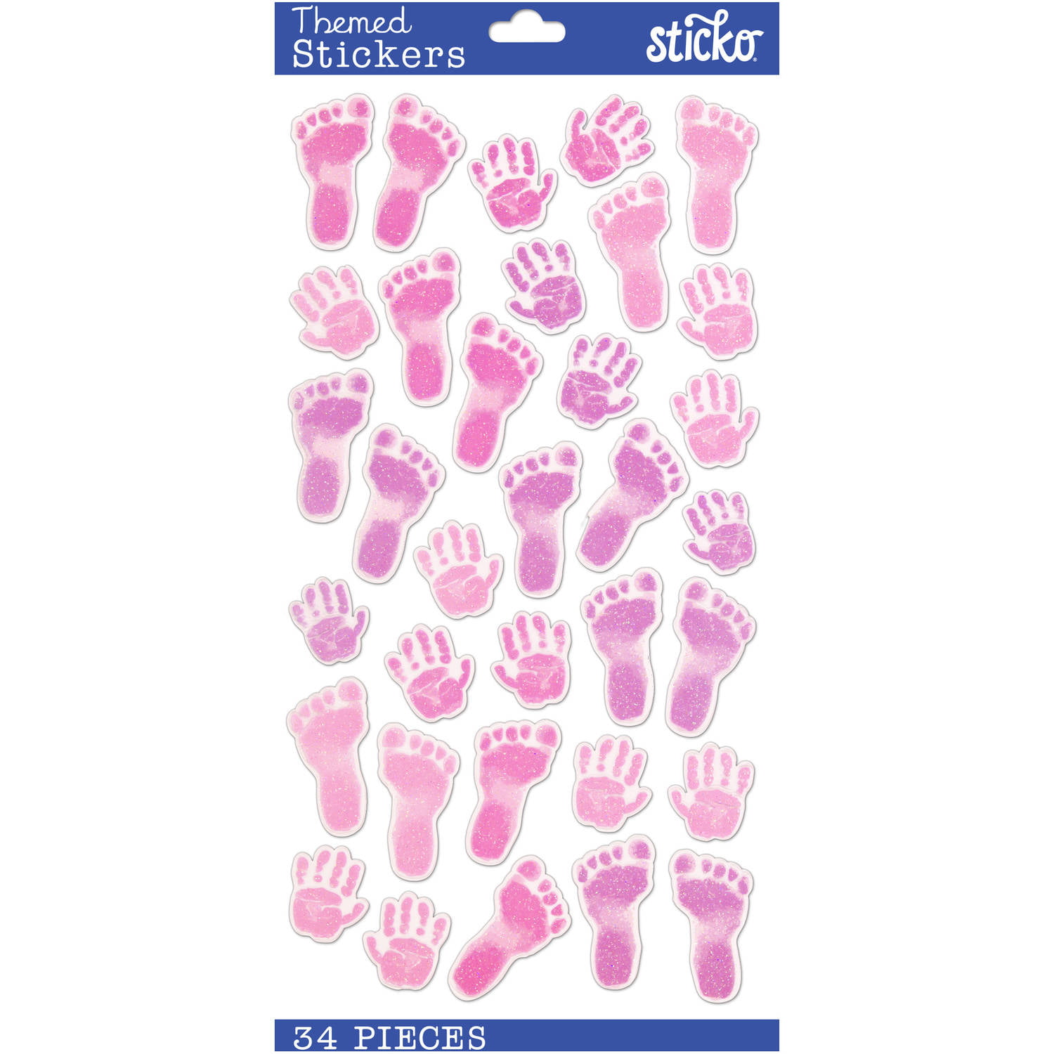 Sticko Classic PVC Multicolor Pastel Baby Girl PVCStickers, 34 Piece -  Walmart.com