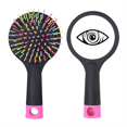 thumbnail image 1 of Black Decoration Eye Vector Pattern Salon Detangling Hair Brush Cushion Base, 1 of 3