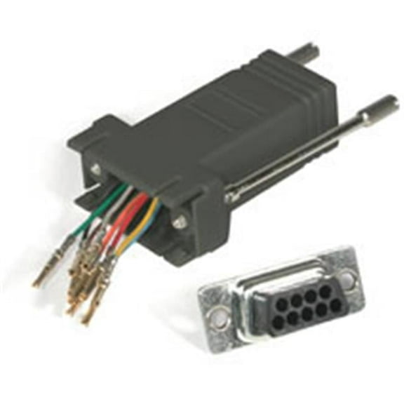 Rj45-Db9M Modular Adapter Black