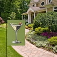 thumbnail image 2 of Yayeee Garden Flag 12" x 18" Double Sided Outdoor Yard Lawn Holiday Decorations, Light Black Martini, 2 of 6