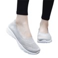 thumbnail image 4 of NOKIO Women'S Breathable Sneakers Women'S Walking Shoes Women'S Supportive Workout Shoes Fashion Summer Women Sneakers Mesh Breathable Comfortable Lightweight Slip On Shallow Mouth, 4 of 9