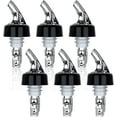 thumbnail image 1 of Liquor Bottle Pourers Set of 6 Pourer Pour Spouts 1 oz Measured Measuring Liquor Pourers Shot Dispenser Bartender Automatic Wine Pourer for Alcohol Tequila Cocktail Whiskey Rum Drink Home bar, 1 of 7