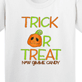 thumbnail image 4 of Inktastic Trick or Treat Now Gimme Candy with Halloween Pumpkin Youth T-Shirt, 4 of 5