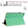 thumbnail image 3 of Allytech Case for Samsung Galaxy Tab A7 10.4" Cover 2020 (SM-T500/SM-T505/SM-T507), PU Leather Multi-Angle Viewing Folding Stand Auto Sleep Wake Card Slots Wallet Case for Galaxy Tab A7 2020, Green, 3 of 6