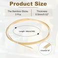 thumbnail image 2 of 3 Rolls Bamboo Strips for Weaving, 0.16" x 10ft Basket Weaving Supplies, 0.5mm Thick, 2 of 7