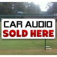 thumbnail image 1 of Car Audio Sold Here 13 oz heavy duty vinyl banner sign with metal grommets, new, store, advertising, flag, (many sizes available), 1 of 3