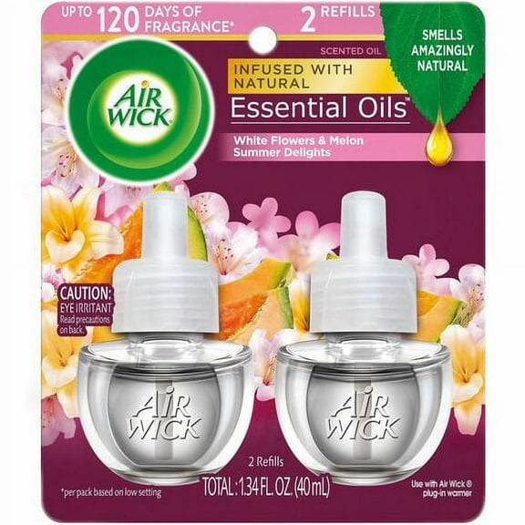 Air Wick Scented Oil Warmer Refill - Oil - 0.7 fl oz (0 quart) - Summer Delights - 60 Day - 12 / Carton - Long Lasting | Bundle of 5 Cartons