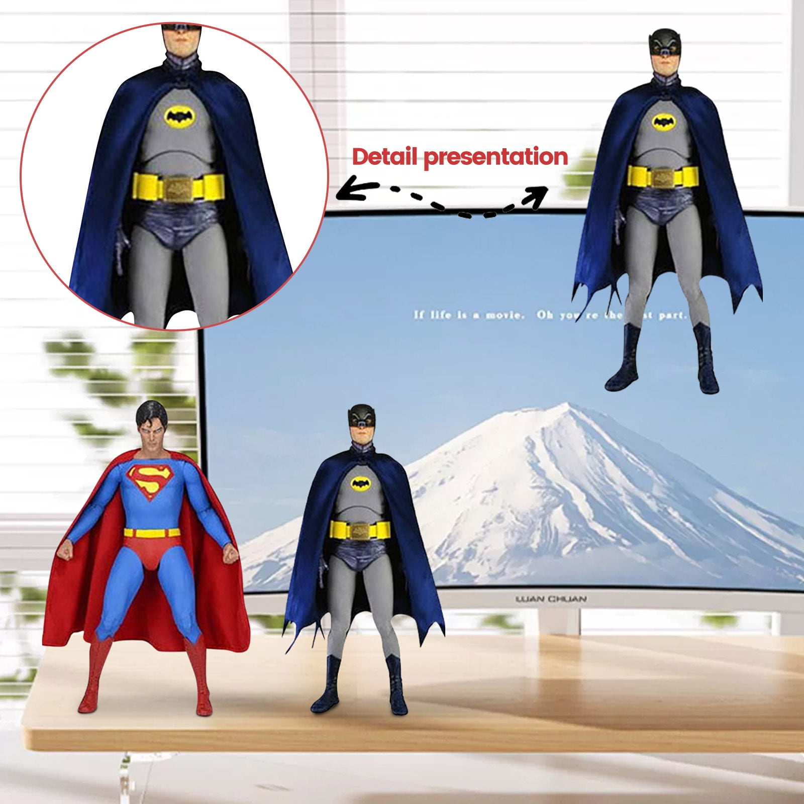 INCH Batman 1/4 Scale Action Figure Adam West 1966 Tv 1966