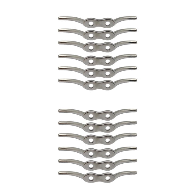Riwesomey Cuerda de amarre de barco Cleat DIY Deck Asta de bandera Ganchos Fijación 4 pulgadas 4PCS 4 pulgadas 6PCS 2piezas