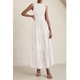 thumbnail image 4 of Vestido de verano PRETTYGARDEN 2025, camiseta sin mangas con ojales, maxi con bolsillos, 4 of 9