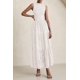 thumbnail image 4 of Vestido de verano PRETTYGARDEN 2025, camiseta sin mangas con ojales, maxi con bolsillos, 4 of 9