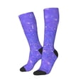thumbnail image 3 of Cauagu Purple Glitter Print Women's Men's Ankle Socks 1-pack Casual Athletic Socks for Unisex Adult Moisture-Wicking Socks for Daily Wear/Running/Sport, 3 of 8