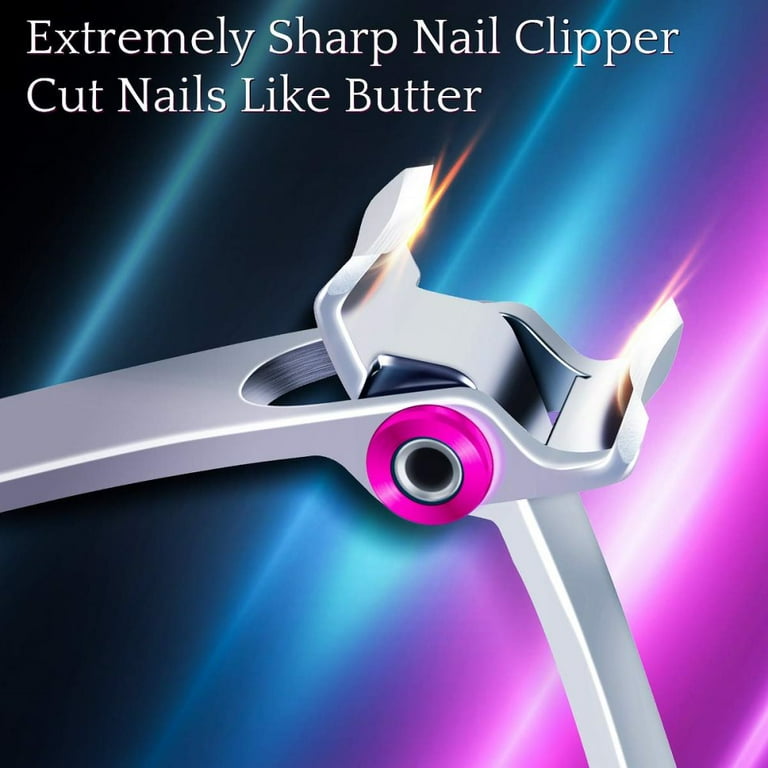 2 Pieces Oversized Thick Nail Clippers for Thick Toenails or Tough