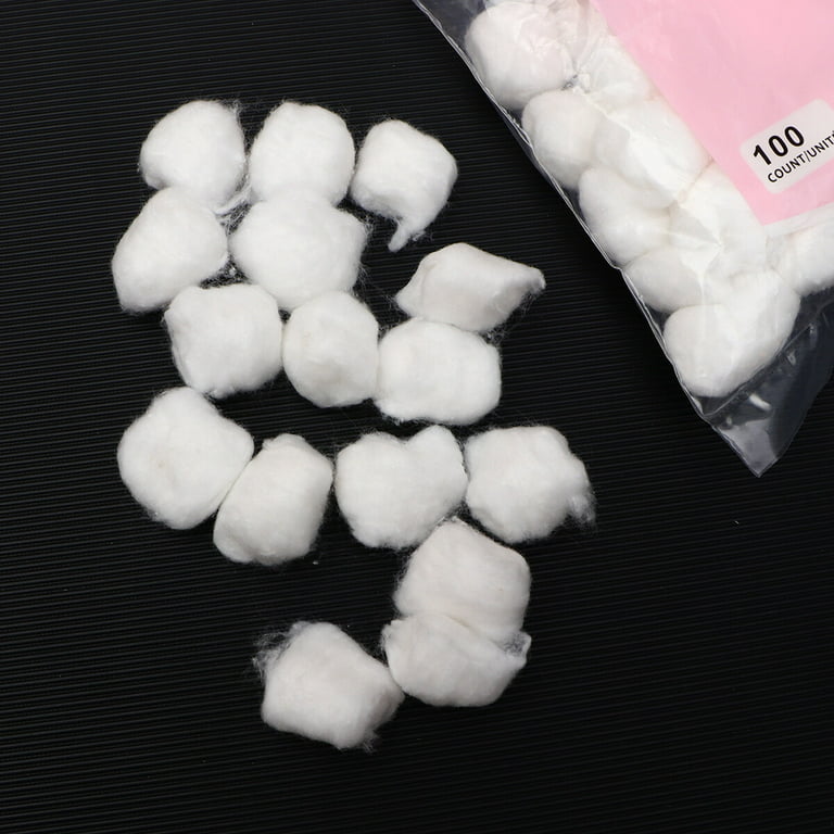 Sewroro 500pcs Colored Cotton Balls Small Pom Poms Degreasing Cotton Ball  for Face Cleansing and Makeup Removal Home Use