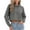A02-Dark Gray, variant on Hoodies for Women Cropped Sweatshirts Women Casual Long Sleeve Plain Crew Neck Pullover Tops