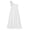 White, variant on TiaoBug Kids Flower Girl Dress One-Shoulder Pleated Princess Wedding Bridesmaid Pageant Birthday Party Gown