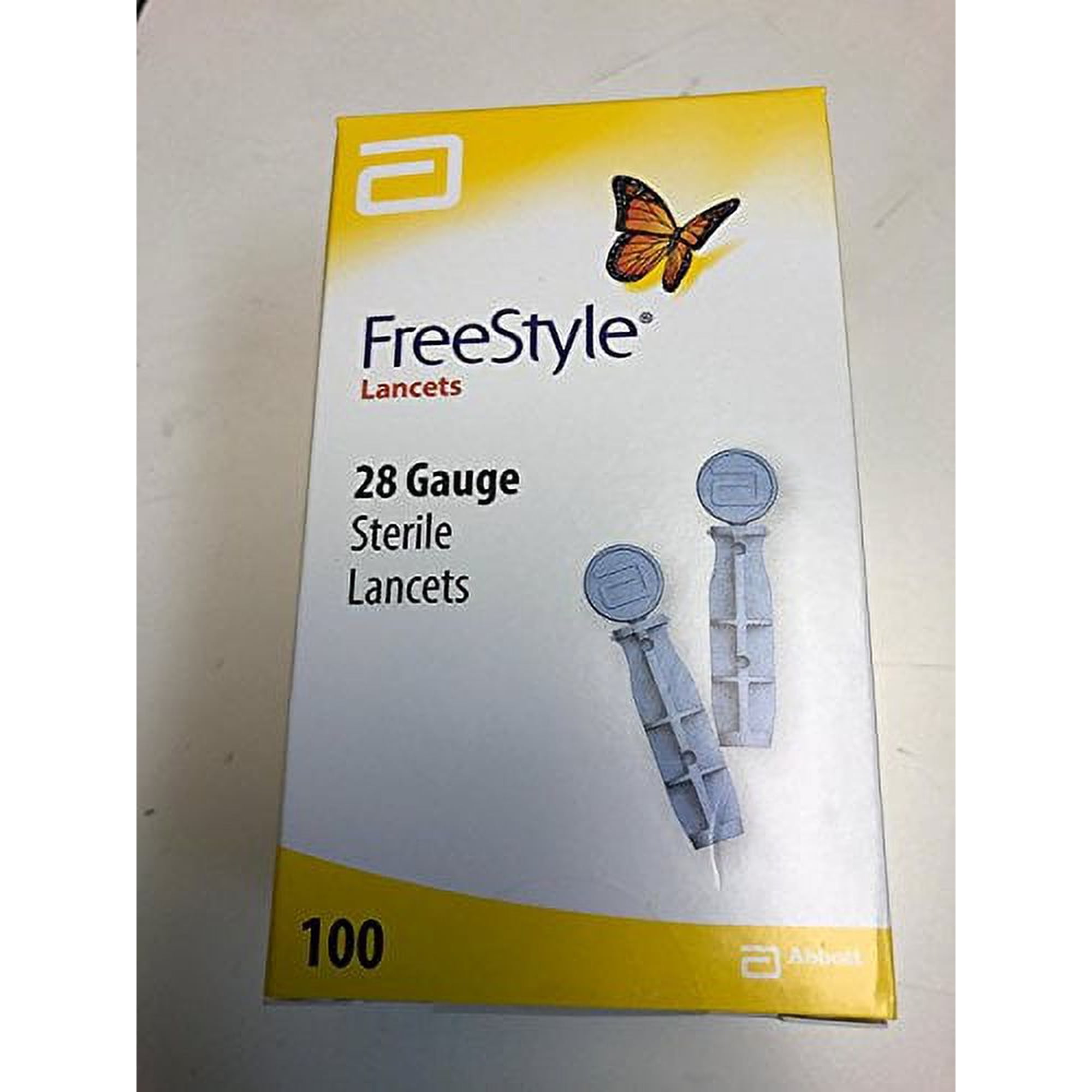 Abbott FreeStyle Lancets 28 Gauge - 100 Count, 2 Pack
