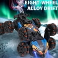 thumbnail image 3 of Coche auto Derecho de ColoL de Carrito 360 Aprolestor de Rotación CAR ARCOTRO CON ELECHOS DE 8 Ruedas Música 3 Baterías Juguesa Eléctrica Recargable Para Niños Niños, 3 of 7