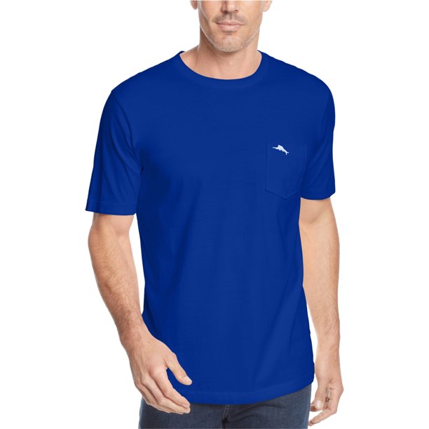 Tommy Bahama - Camiseta básica para hombre, color azul, pequeña