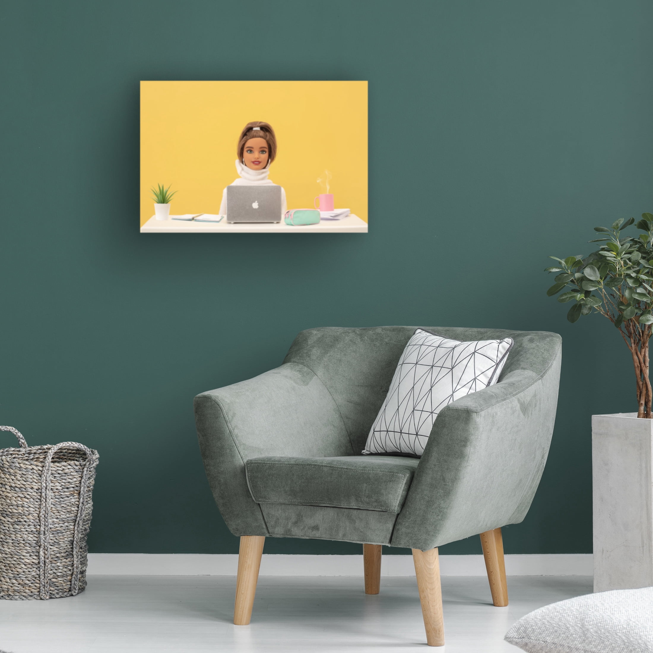 Canvas Wall Art - Julia Ramiro '9 Pm S6' Wall Art for Living Room, Bedroom, or Office Décor by Trademark Fine Art - 19 x 12 Inches