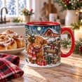 Personalized Highland Cow Winter Farmhouse Mug - Walmart.com