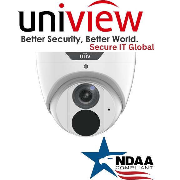 Uniview 8MP Turret IP Security Camera  2.8mm Lens, Smart IR Night Vision & AI Detection – From Secure IT Global