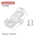 thumbnail image 2 of Uxcell 20Pcs 1/8" Offset Clips de lienzo, Clip para enmarcar imágenes con 2 agujeros, Plata, 2 of 5