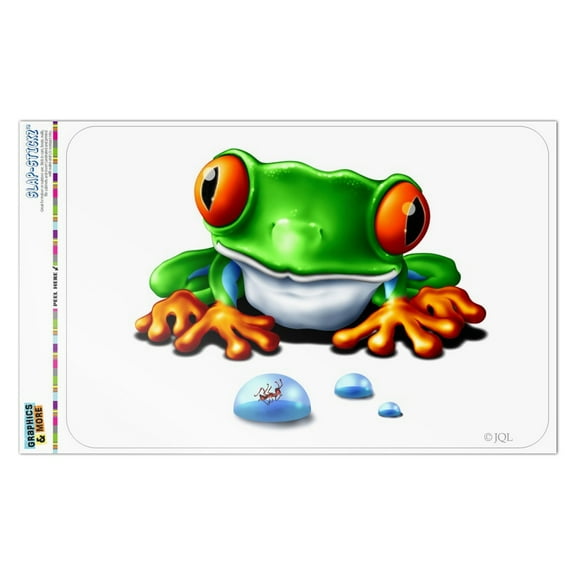 Rainforest Red Eyed Tree Frog and Ant Home Business Office Sign