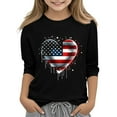 thumbnail image 2 of Bnwani Long Sleeve Toddler T Shirt Black Crew Neck Fashion Printed Tops 9 Years, 2 of 4