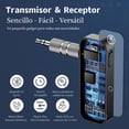 thumbnail image 3 of Receptor auxiliar de audio inalámbrico Bluetooth 5.0 para coche Sunnimix receptor bluetooth para coche, 3 of 7