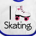 thumbnail image 4 of Inktastic Roller Skate Lover Girls Baby Bib, 4 of 4