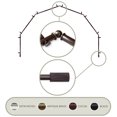 thumbnail image 4 of Bay Window Curtain Rod - 6-Sided Cocoa Corner Rods for Draperies & Curtains - 13/16 Inch, 4 of 4