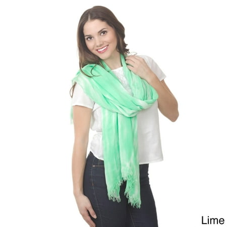 Saro Lifestyle Tie Dye Design Shawl Green