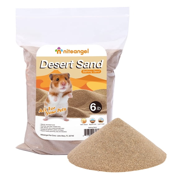 Arena de baño Niteangel Hamster Desert para mascotas pequeñas, 2,7 kg