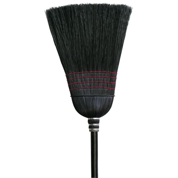 O-Cedar 6118-6 100% Corn Warehouse Broom-Black