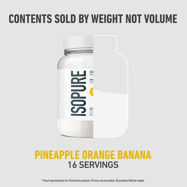 Isopure Clear Pineapple - Sports protein supplies - Walmart