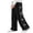Black, variant on Wide Leg Pants for Girls Elastic Waist Pants Bow Decorated Loose Trousers Casual Outerwear with Pockets