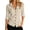 Beige, variant on Kureaily Women's Collared Button Up Chest Pocket Roll Tab Long Sleeve Shirt (Army Green)