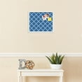 thumbnail image 3 of PinPix 17x14 Custom Cork Bulletin Board Diamond Modern Pattern Navy Poster Board Has a Fabric Style Canvas Finish, Framed in Diamond Modern Pattern Navy, by ArtToFrames (PinPix-1804), 3 of 5