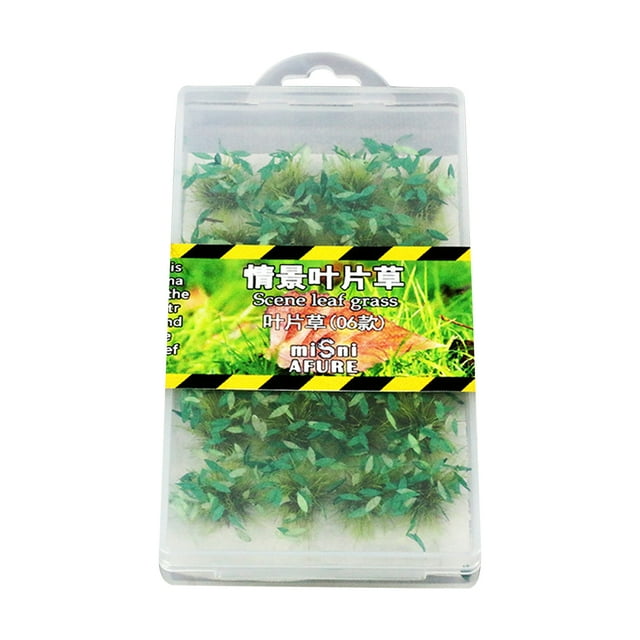 1 caja de racimo DIY juego de césped artificial en miniatura para 06 Zulema Micro paisaje de hierba