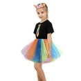 thumbnail image 3 of Akiihool Toddler Skirt Girls Sequin Skirts Toddler Tutu Skirt Tulle Dance Skirts Girls Birthday Fashion Clothes(Blue,4-6 Years), 3 of 7