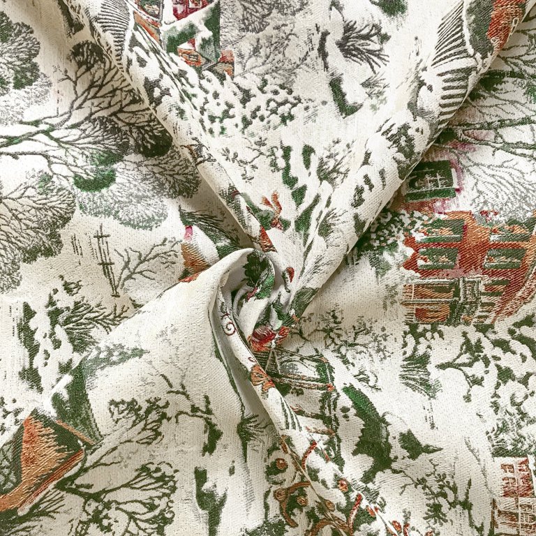 Custom Vintage World Map Fabric by the Yard