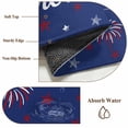 thumbnail image 6 of 2x3 Ft Entryway Area Rug, American Independence Day Kitchen Rug Runner Washable Floor Mat, Red Blue Fireworks Retro Stars Non Slip Indoor Door Mat Throw Carpet for Bathroom Living Room Bedroom, 6 of 8