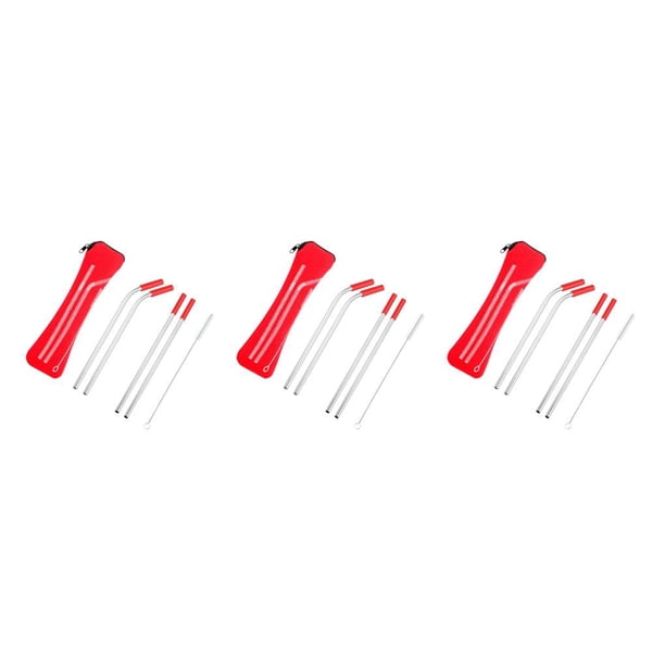 Inteprter Stainless Steel Straws Reusable Metal Straw Tube Tool Straight Kitchen Sucking Bendable for Camping Hiking Outdoor Type4 NO4 Inteprter CBP592598