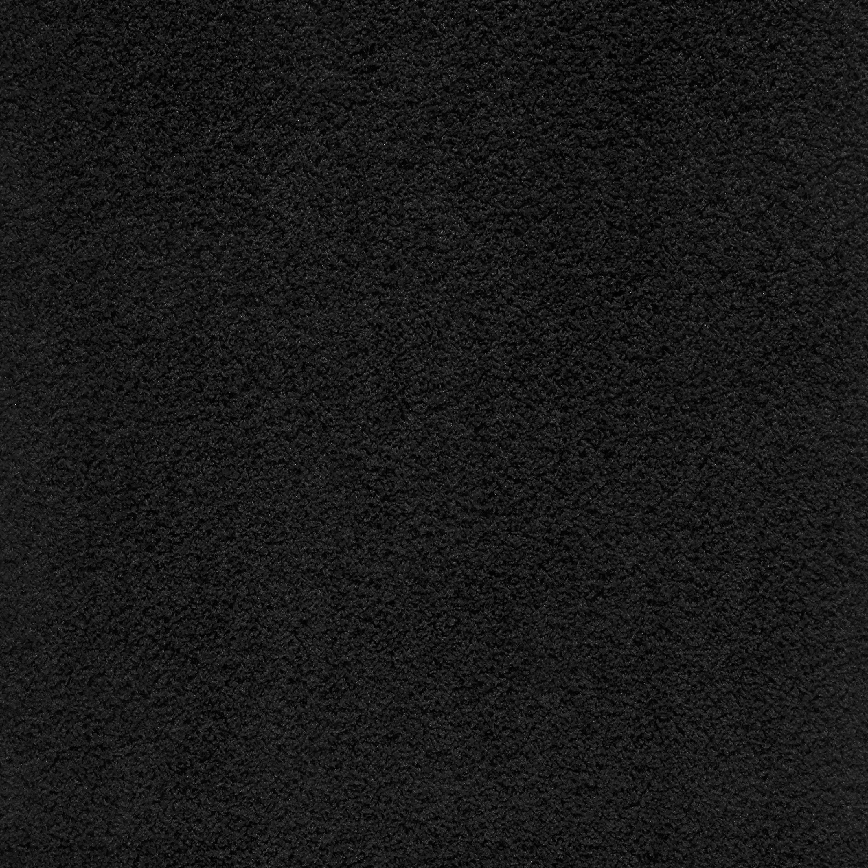 Mainstays Traditional Solid Black Shag Indoor Large Area Rug, 9' x 12'