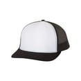 thumbnail image 2 of Richardson - Adjustable Snapback Trucker Cap - 112 - White/ Black - Size: OSFM, 2 of 5